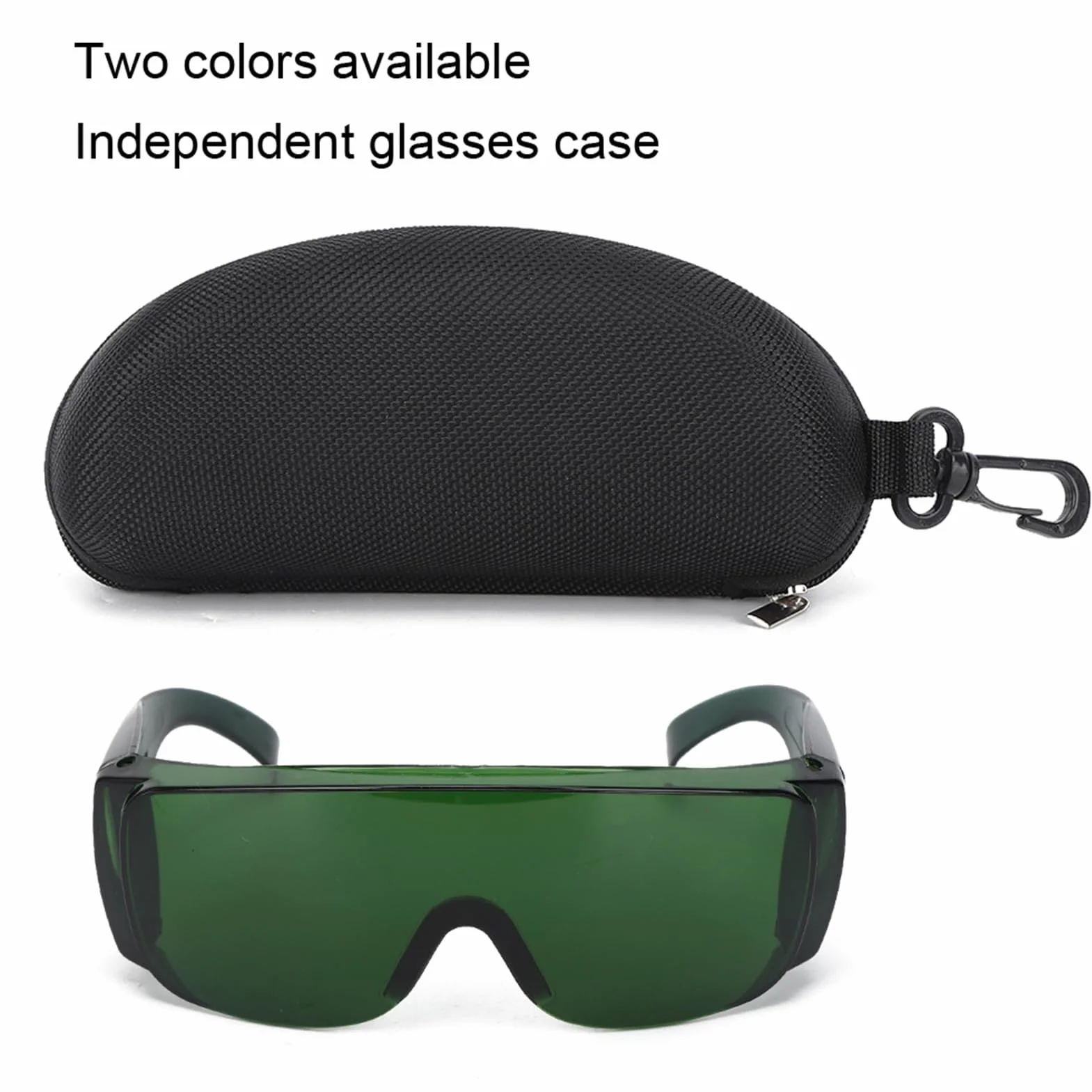 Okulary Ochronne do Grawerowania Laserowego, długość Fali 405-1064 Nm, Filtr światła 80%, Zielony/czerwony (GREEN)