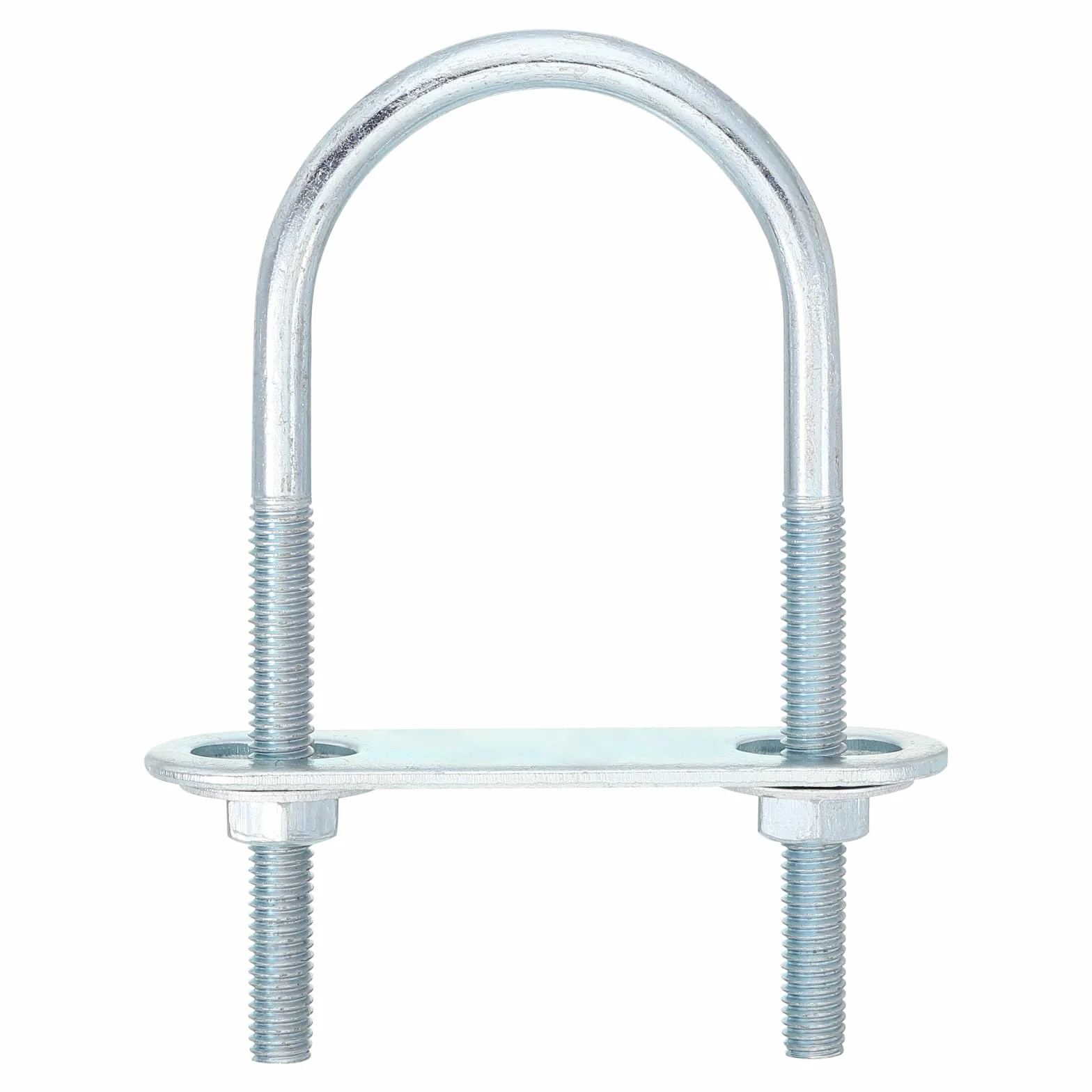 QUARKZMAN Okrągła śruba z łbem typu U, 2 zestawy 40 mm ID x 90 mm długości, kąt U M6, ocynkowana, stal węglowa, śruba zaciskowa U z nakrętkami i płytkami, do naprawy samochodów
