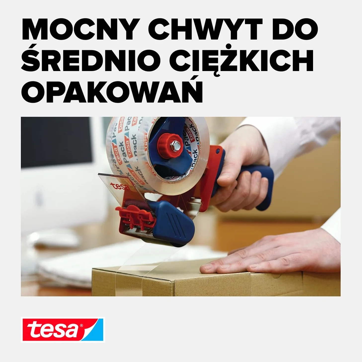 tesapack Crystal Clear transparentna taśma do pakowania – samoprzylepna taśma pakowa – przyczepna, niewidoczna – odporna na promieniowanie UV – 66 m x 50 mm – przezroczysta