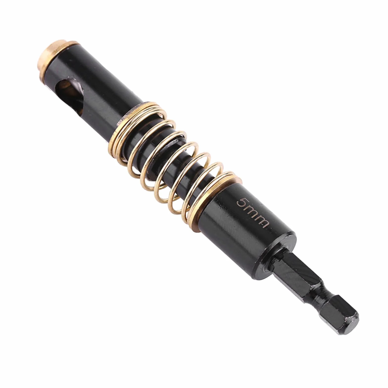 Przyrząd 5 mm, 1/4" czarne wiertła do zawiasów wiertło do drewna 1/4" chwyt sześciokątny (5 mm) akcesoria zamienne auto