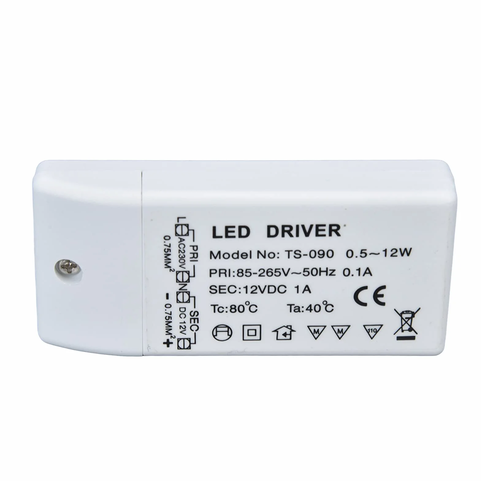 Sterownik LED 12W 12V DC 1A Zasilacz Transformator LED Stały Prąd Napęd Moc Ściemnialny AC 85-265V Transformator Adapter do Oświetlenia LED, Projekt Komputerowy, Światło Zewnętrzne