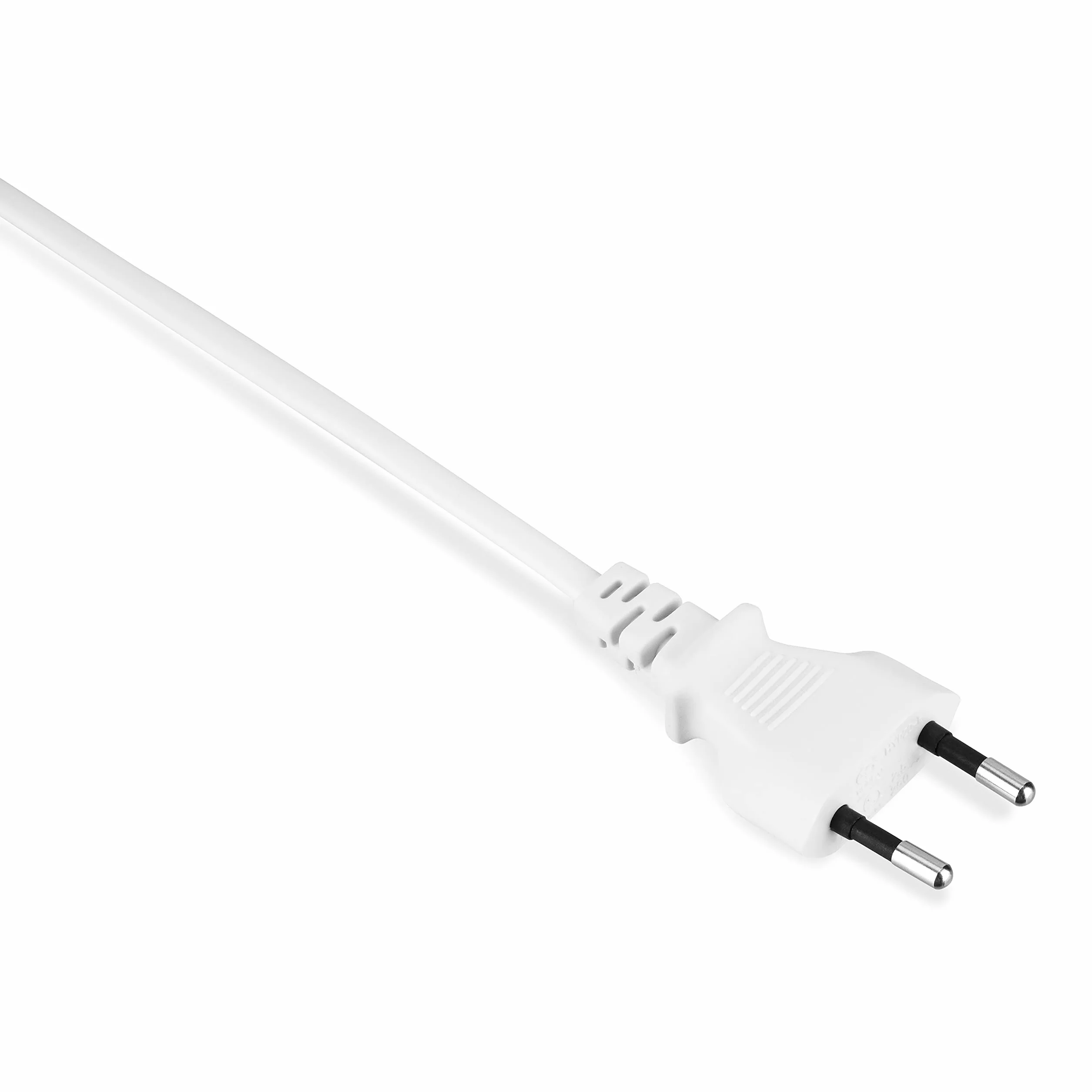 REV 0505665555 przewód zasilający, kabel z przełącznikiem i wtyczką euro, 2 m, maks. 2 A, biały