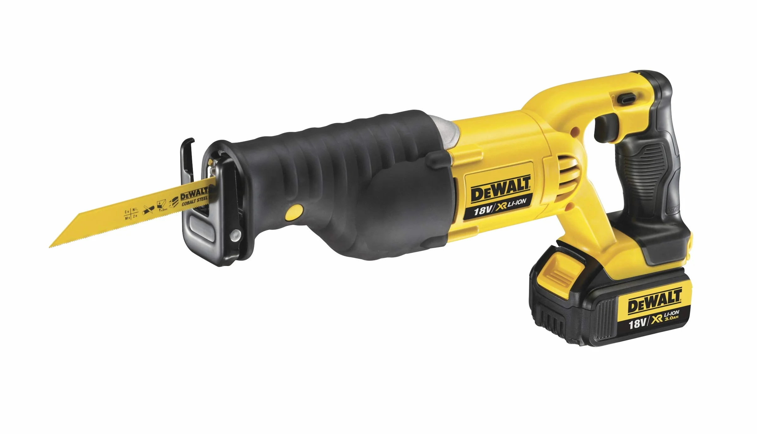 DEWALT DCS380N-XJ 18V XR litowo-jonowa tylko piła szablasta, żółta/czarna, 9,8 cm x 46,8 cm x 15,0 cm