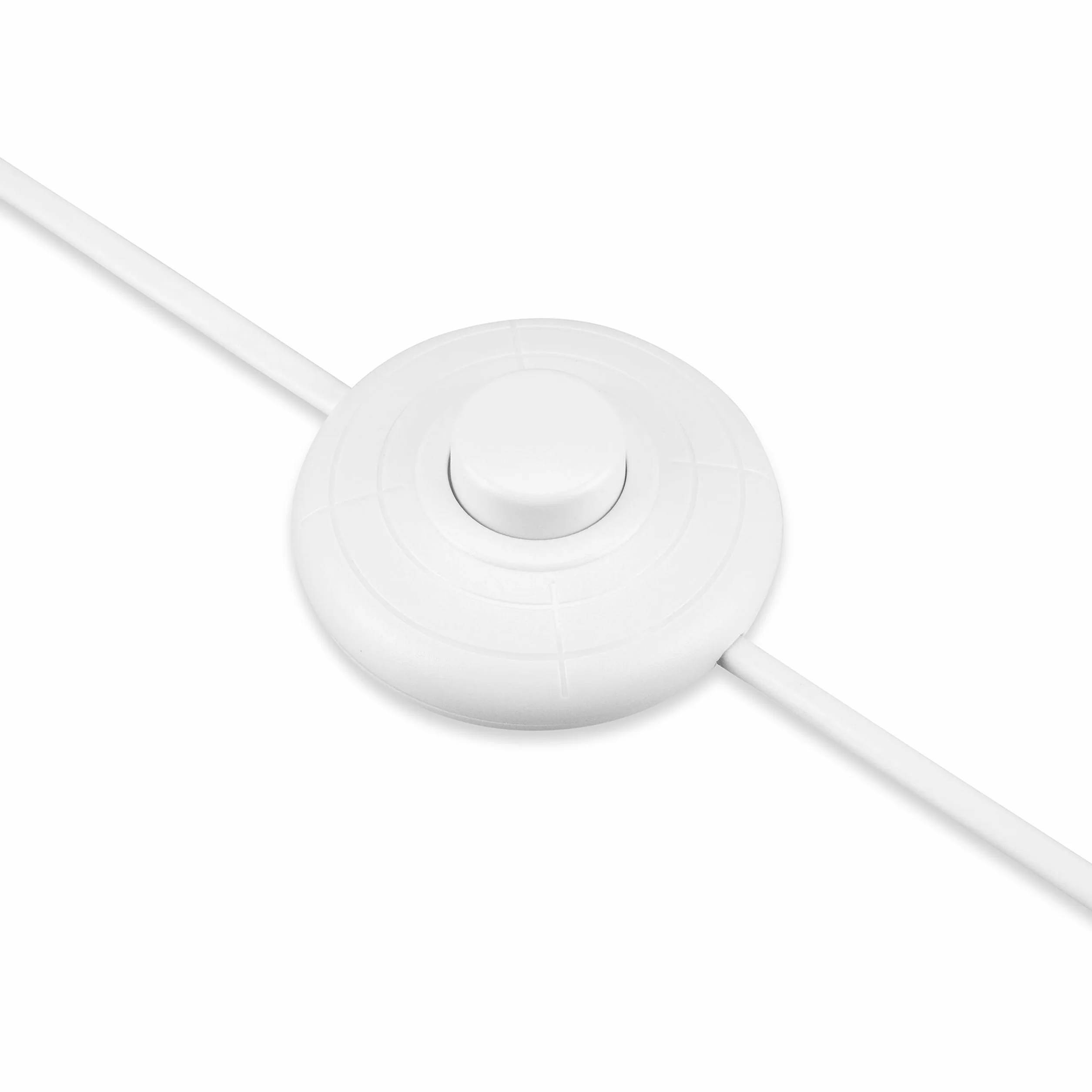 REV 0505665555 przewód zasilający, kabel z przełącznikiem i wtyczką euro, 2 m, maks. 2 A, biały
