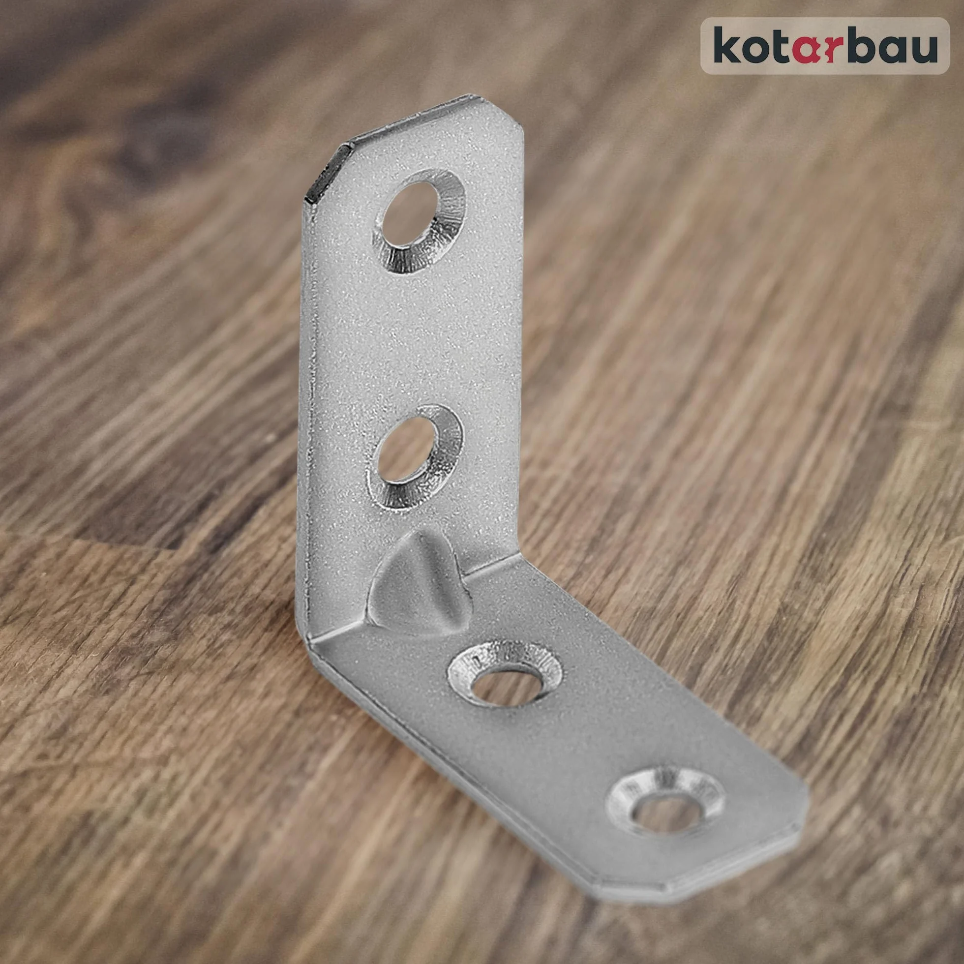 KOTARBAU Zestaw 25 łączników kątowych 35 x 35 x 16 x 2 mm z rowkiem stalowym kątownikiem budowlanym otwory montażowe, łączniki meblowe, ocynkowane, do dużych obciążeń, łączniki do drewna, kątownik