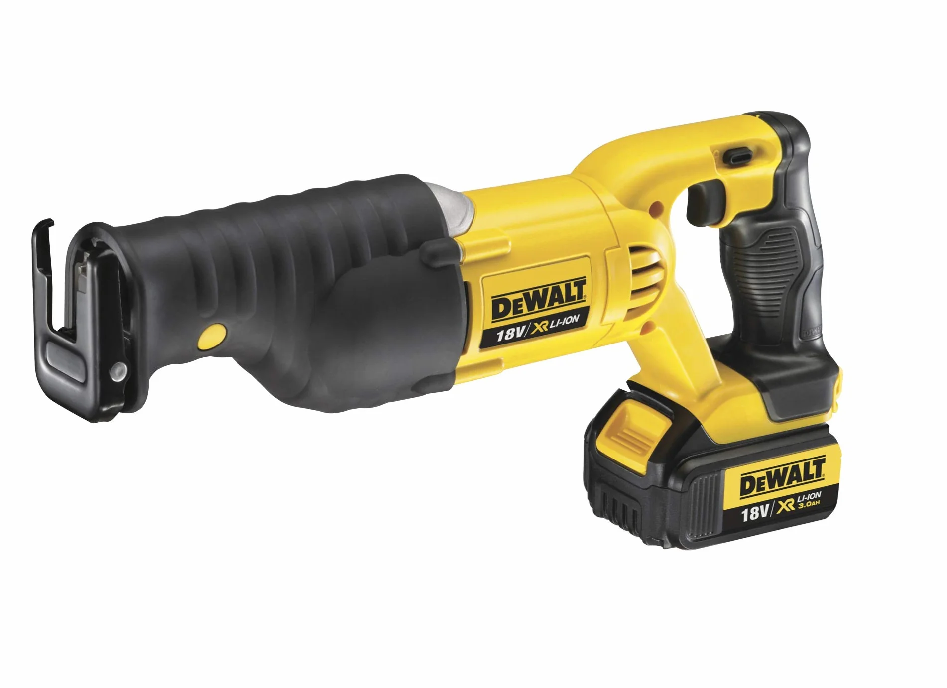 DEWALT DCS380N-XJ 18V XR litowo-jonowa tylko piła szablasta, żółta/czarna, 9,8 cm x 46,8 cm x 15,0 cm