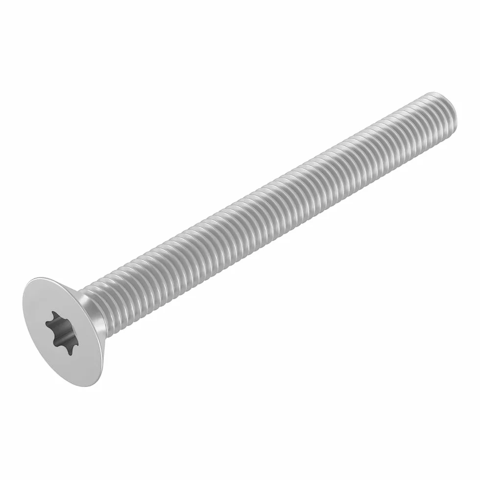 SECCARO Śruba wpuszczana M2 x 20 mm, stal szlachetna V2A VA A2, ISO 14581, sześciokątny okrągły (TX), pełny gwint, 20 sztuk