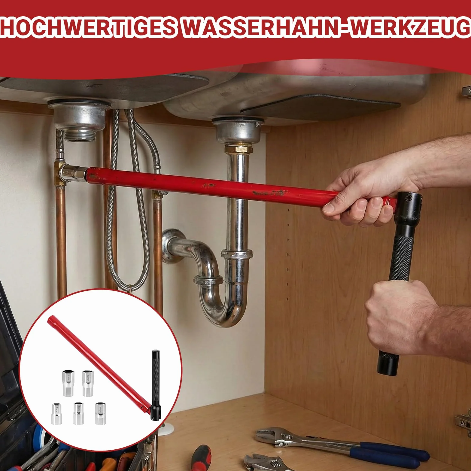 Klucz do kranu stojącego, 8-13 mm klucz do kranu, klucz do armatury, klucz stojący, klucz sanitarny, narzędzie do armatury umywalkowej