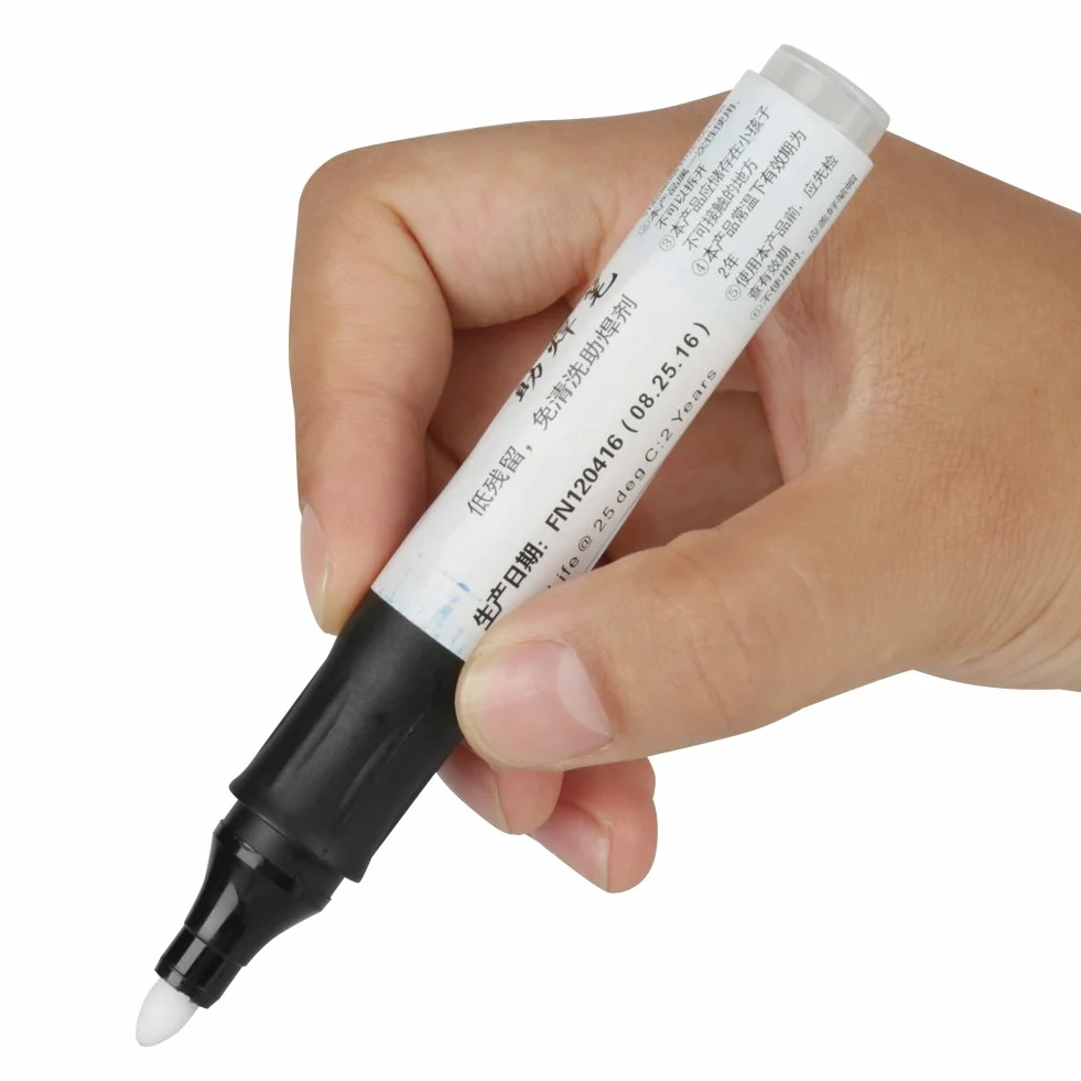 Acouto 1 szt. 13 Cm 951 Topnik do Lutowania Kalafonia Pen Niska zawartość Części Stałych NIENa Czystym Lutowiu do Panelu Ogniw Słonecznych Konsekwentnie i Gładko Lutowany Praktycznie Nie Ma