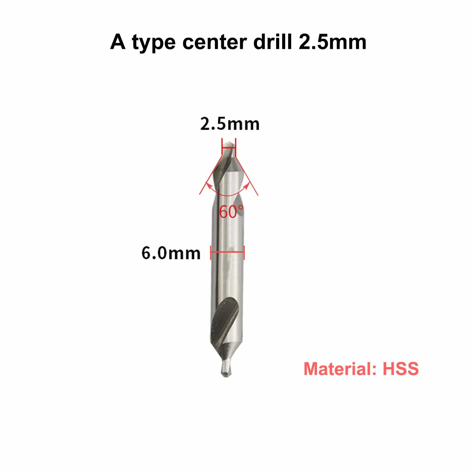 Zestaw wierteł centrujących Walfront 1.5/2.0/2.5/3.0/4.0mm 5 sztuk HSS Wiertło centrujące ze stali nierdzewnej 60 stopni Pogłębiacz stożkowy Spotting Połączony zestaw wierteł z łbem stożkowym do metalu