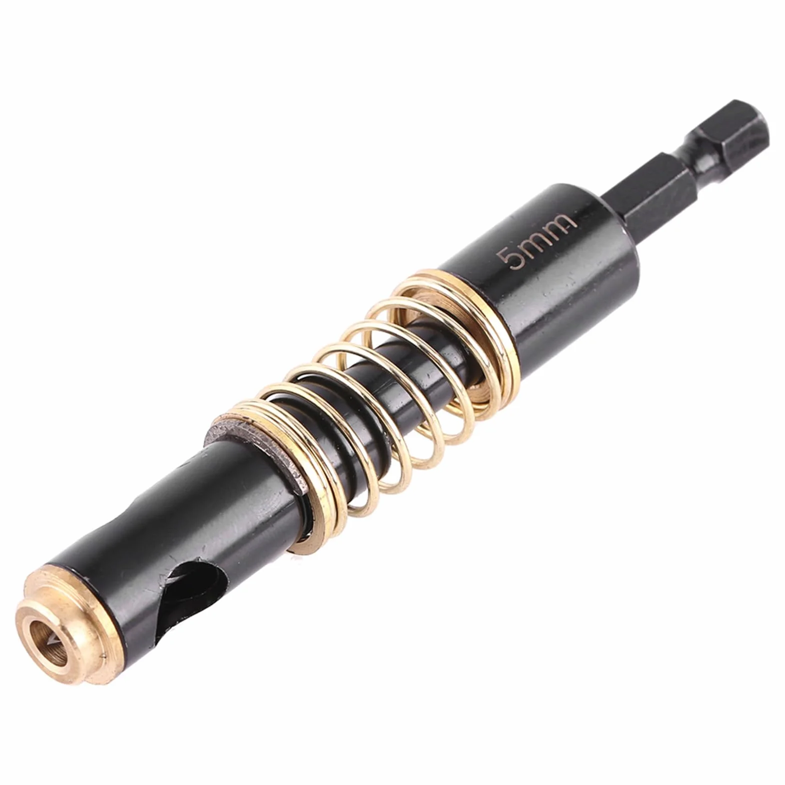 Przyrząd 5 mm, 1/4" czarne wiertła do zawiasów wiertło do drewna 1/4" chwyt sześciokątny (5 mm) akcesoria zamienne auto