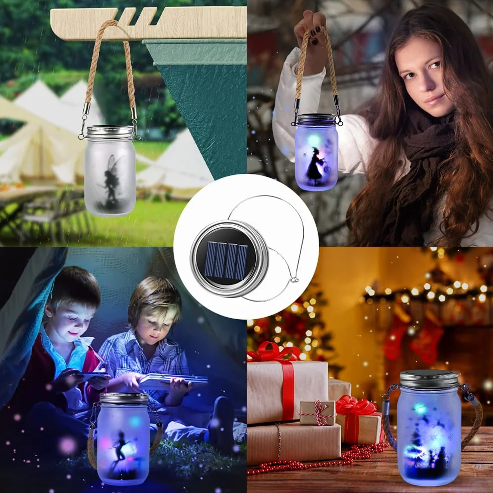 Solar Lights części zamienne, 3 x średnica 7,5 cm, panel solarny LED, wodoszczelność IP44, zamiennik do ogrodu, latarni, patio, oświetlenia, 2 m, ciepła biel, łańcuch świetlny "zrób to sam"