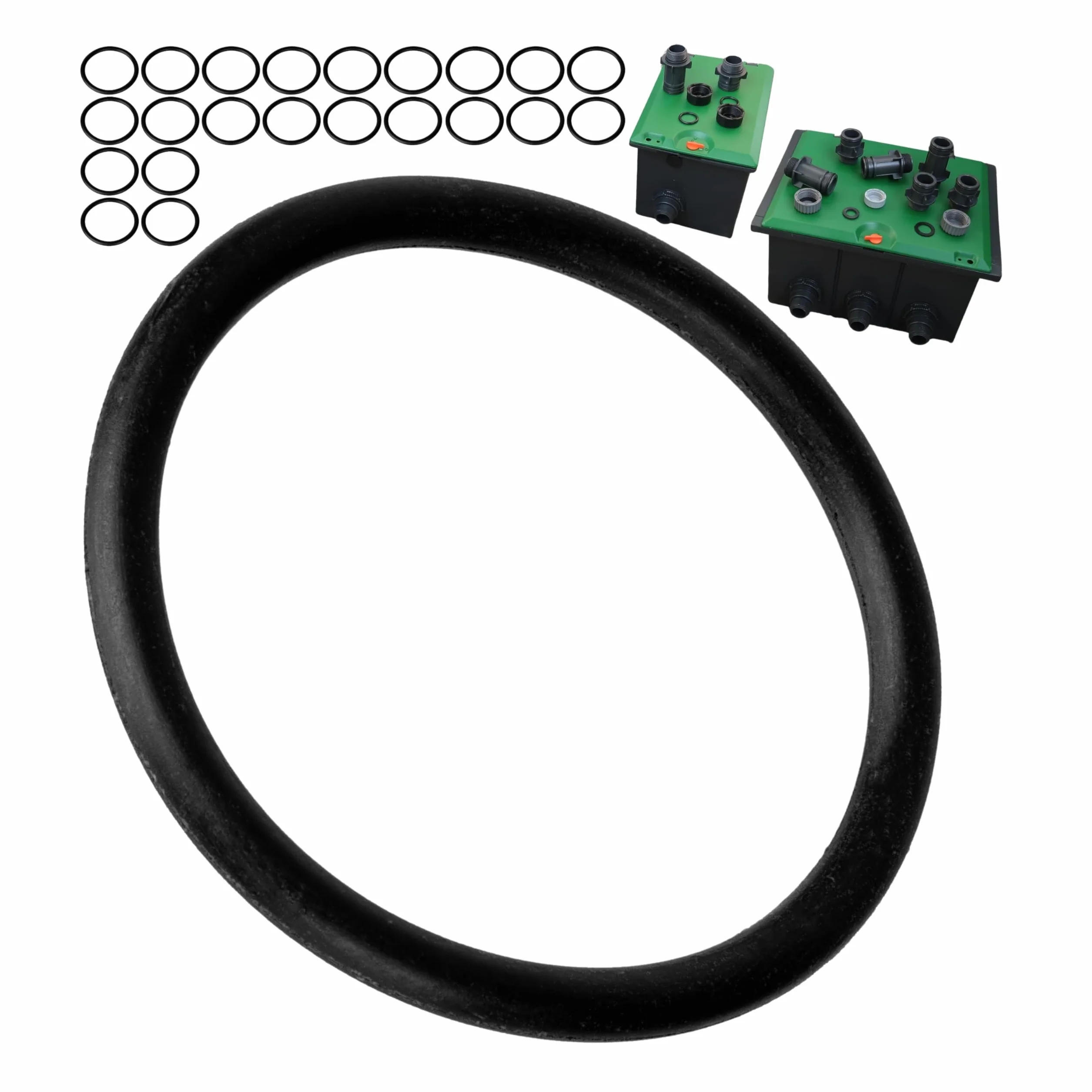 Zestaw zapasowych o-ringów, 25 sztuk, do tulei przyłączeniowej skrzynki zaworowej, kompatybilny z wentylami Gardena V1 do V3, 1254-20, 1255-20, z gumy, Ø 28,25 x 2,62 mm, część zamienna pierścień