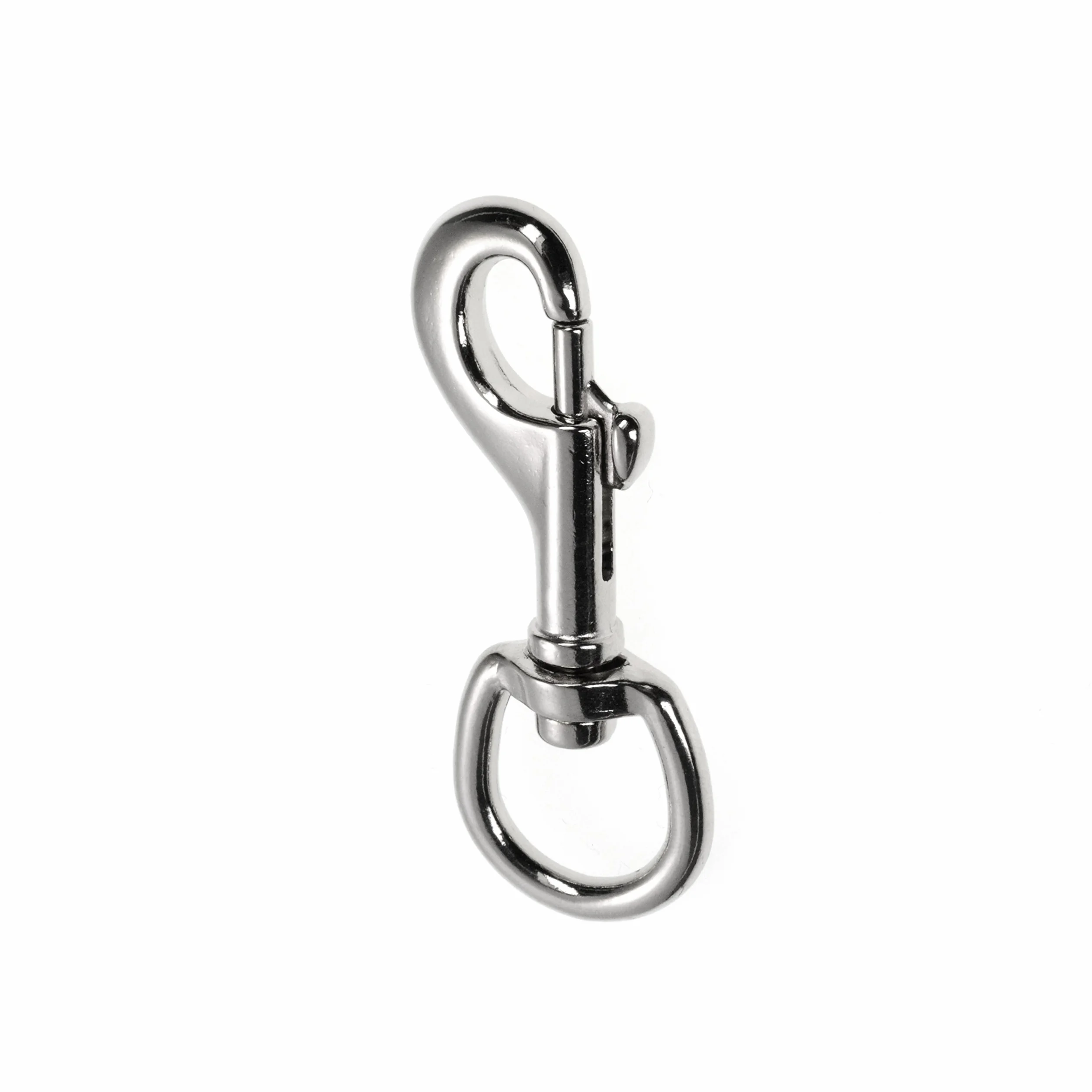 Ganzoo karabińczyk do smyczy i obroży dla psa z obrotową głowicą, zestaw 4 szt, stal stopowa, długość 68 mm, oczko 16 mm, srebrny, do Paracord 550, praktyczny zaczep do pracy z linką