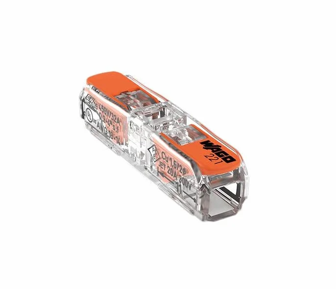 Wago 221-2411 Złącze przelotowe z dźwignią do wszystkich rodzajów przewodów 4 mm², 10 sztuk