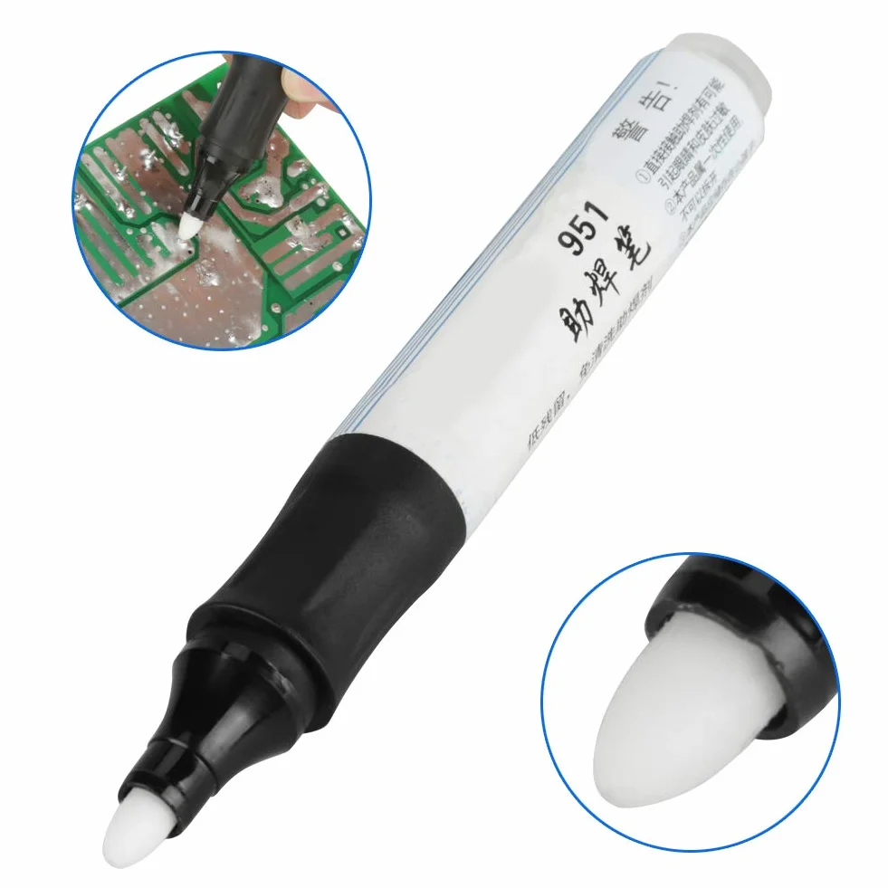 Acouto 1 szt. 13 Cm 951 Topnik do Lutowania Kalafonia Pen Niska zawartość Części Stałych NIENa Czystym Lutowiu do Panelu Ogniw Słonecznych Konsekwentnie i Gładko Lutowany Praktycznie Nie Ma