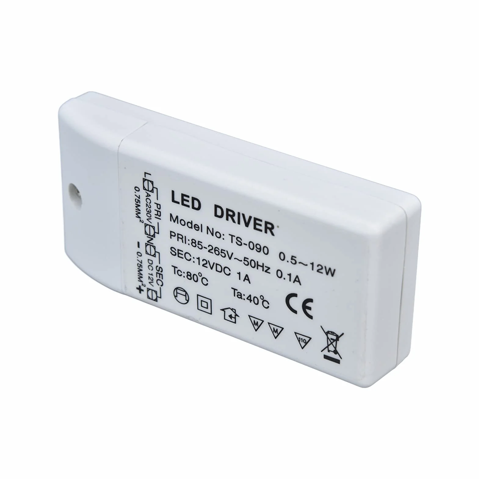 Sterownik LED 12W 12V DC 1A Zasilacz Transformator LED Stały Prąd Napęd Moc Ściemnialny AC 85-265V Transformator Adapter do Oświetlenia LED, Projekt Komputerowy, Światło Zewnętrzne