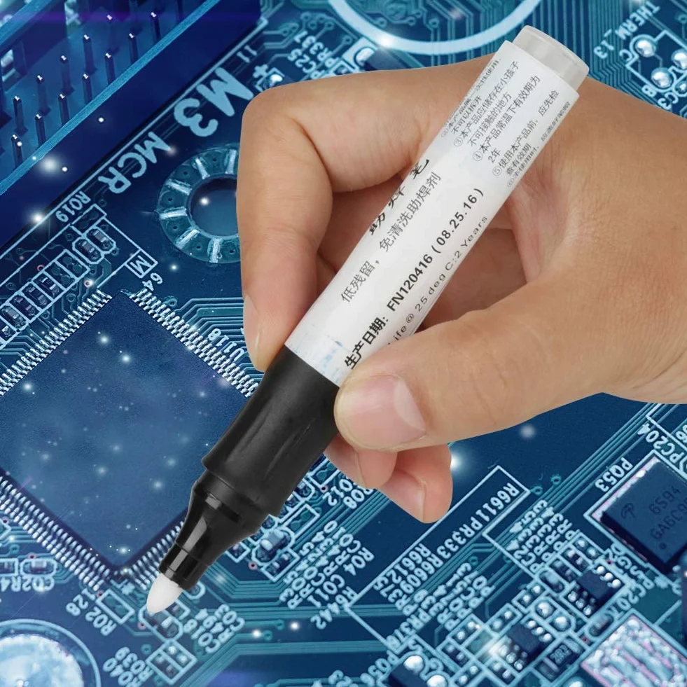 Acouto 1 szt. 13 Cm 951 Topnik do Lutowania Kalafonia Pen Niska zawartość Części Stałych NIENa Czystym Lutowiu do Panelu Ogniw Słonecznych Konsekwentnie i Gładko Lutowany Praktycznie Nie Ma