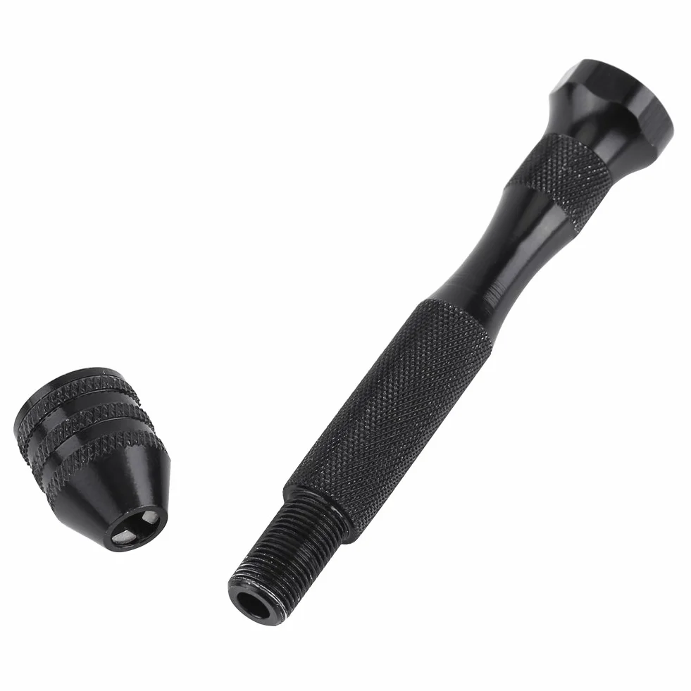 Precision Pin Vise wiertło ręczne z 25 szt. HSS Twist zestaw narzędzi obrotowych, uchwyt Chuck 0,3-3,6 mm