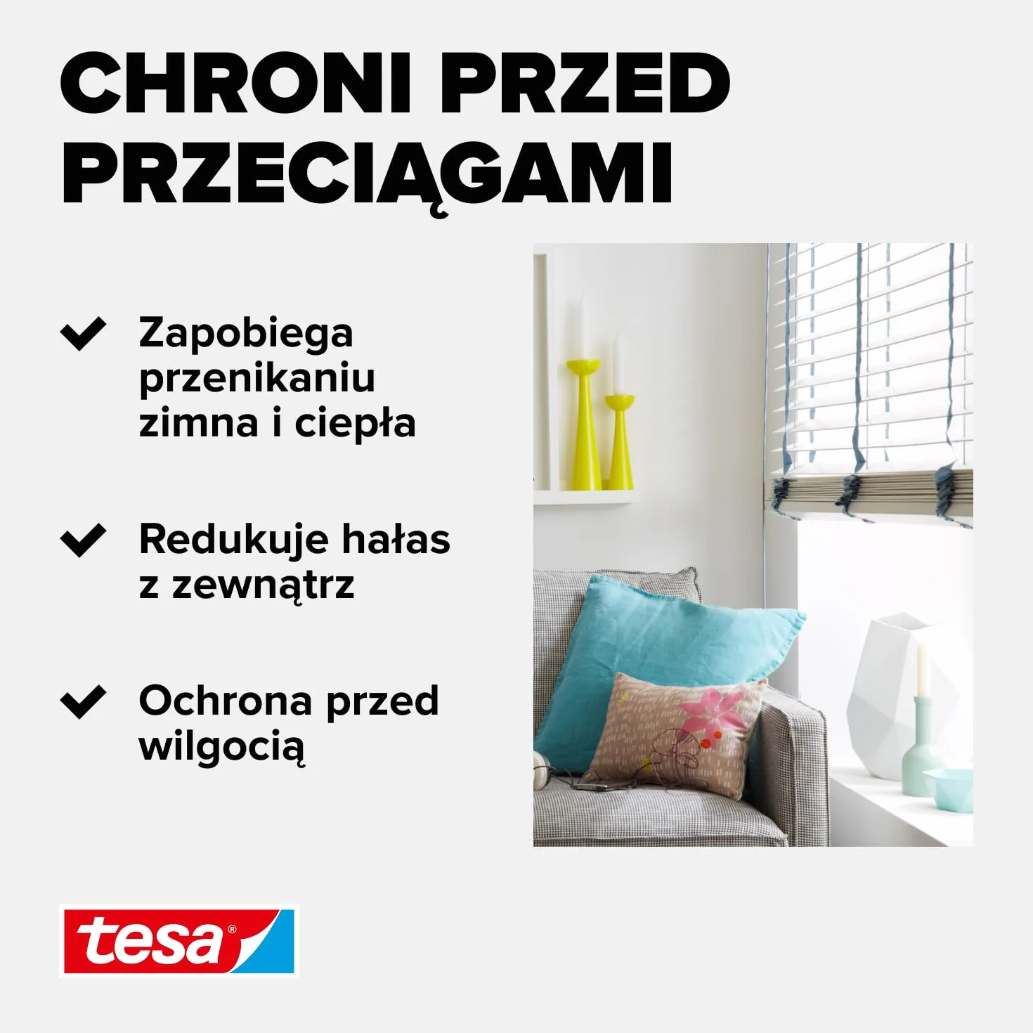 tesa INSULATION S taśma uszczelniająca - Samoprzylepna gumowa uszczelka do izolacji szczelin w oknach i drzwiach - Brązowa - 6 m x 9 mm x 4 mm